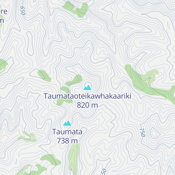Map of Taumataoteikawhakaariki