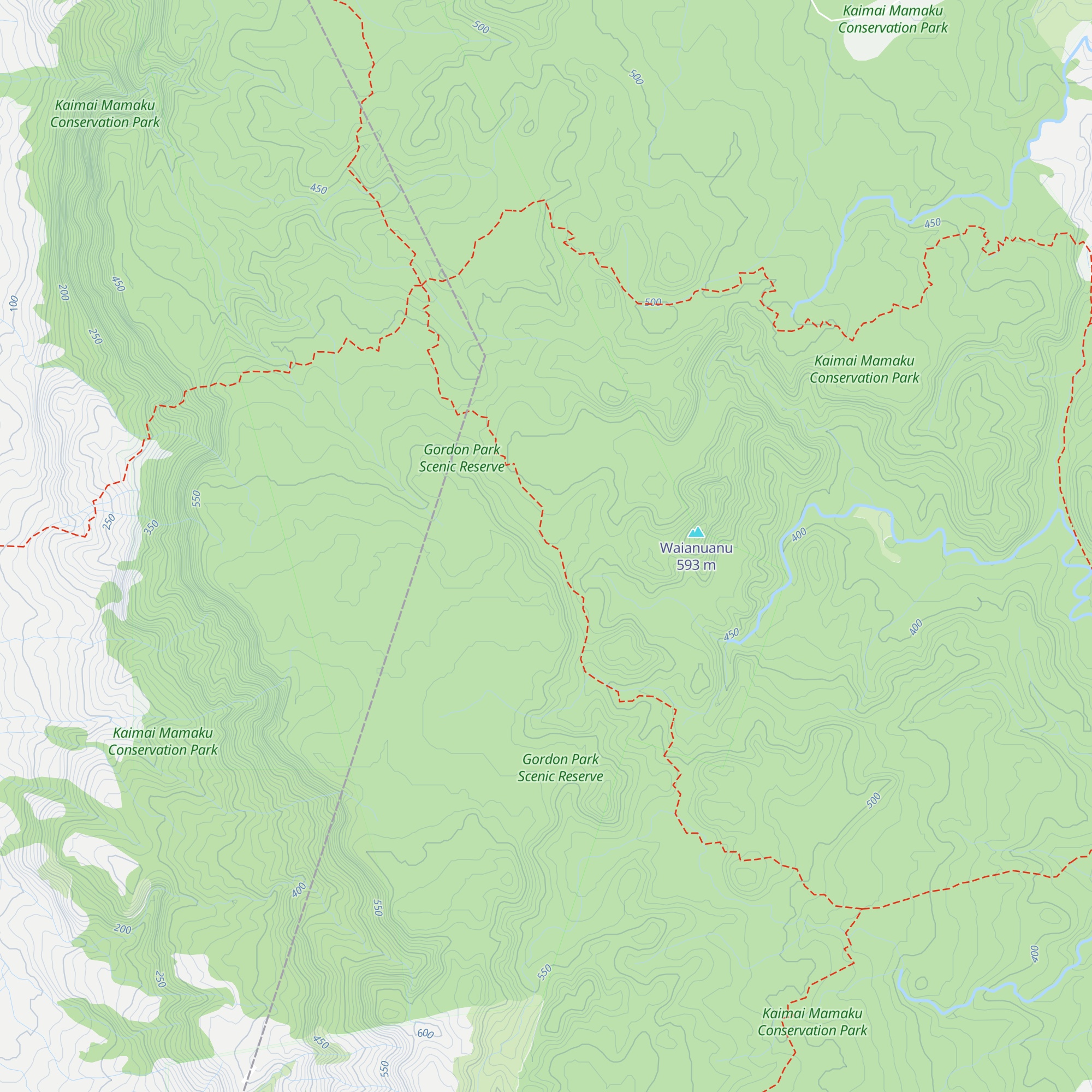 Te Whare Okioki Hut map