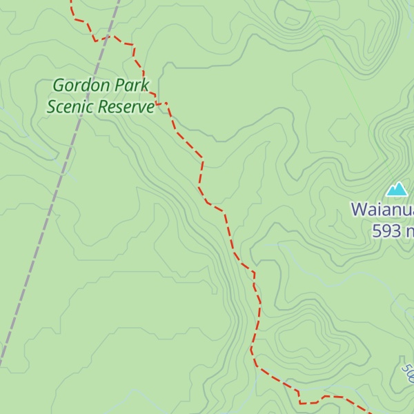 Map of Te Whare Okioki Hut