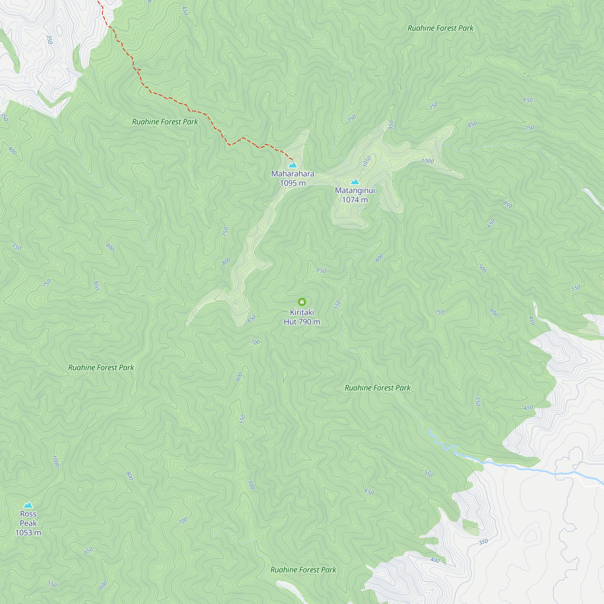 Kiritaki Hut map
