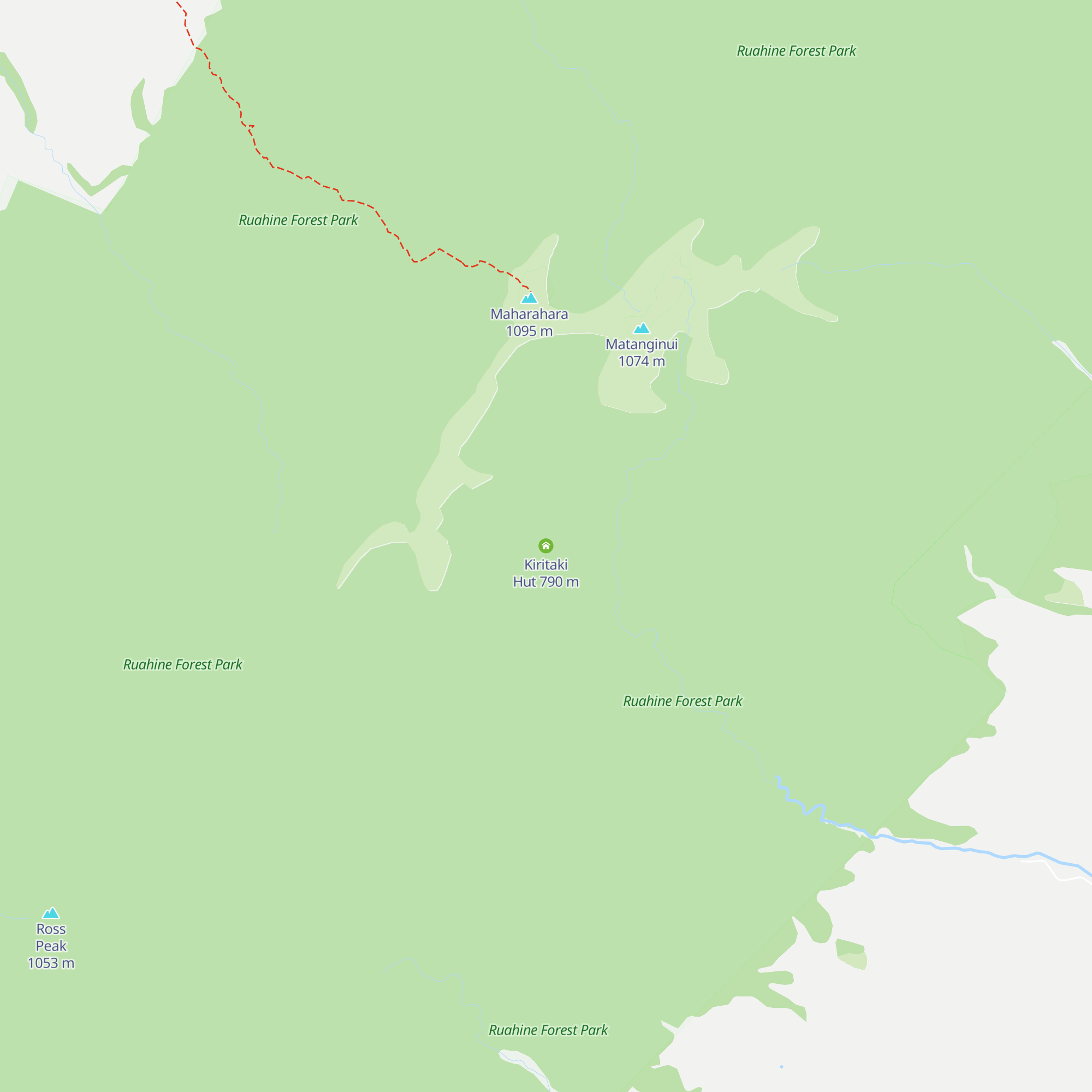 Kiritaki Hut map