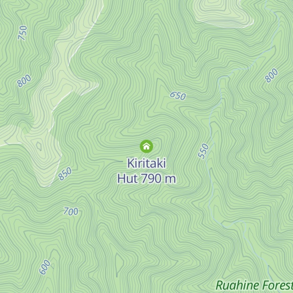 Map of Kiritaki Hut
