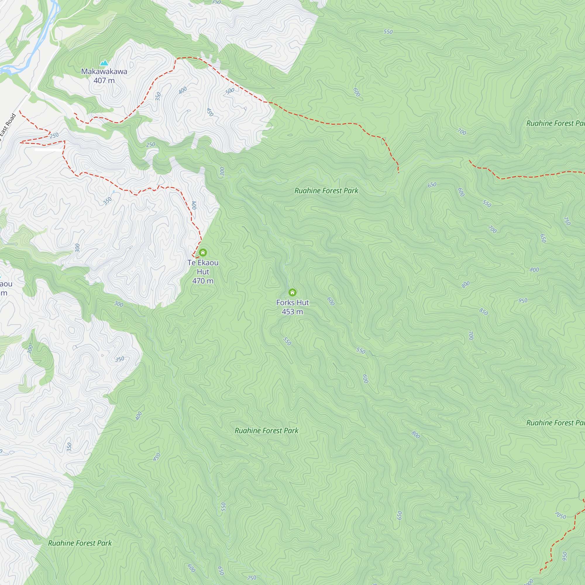 Forks Hut map