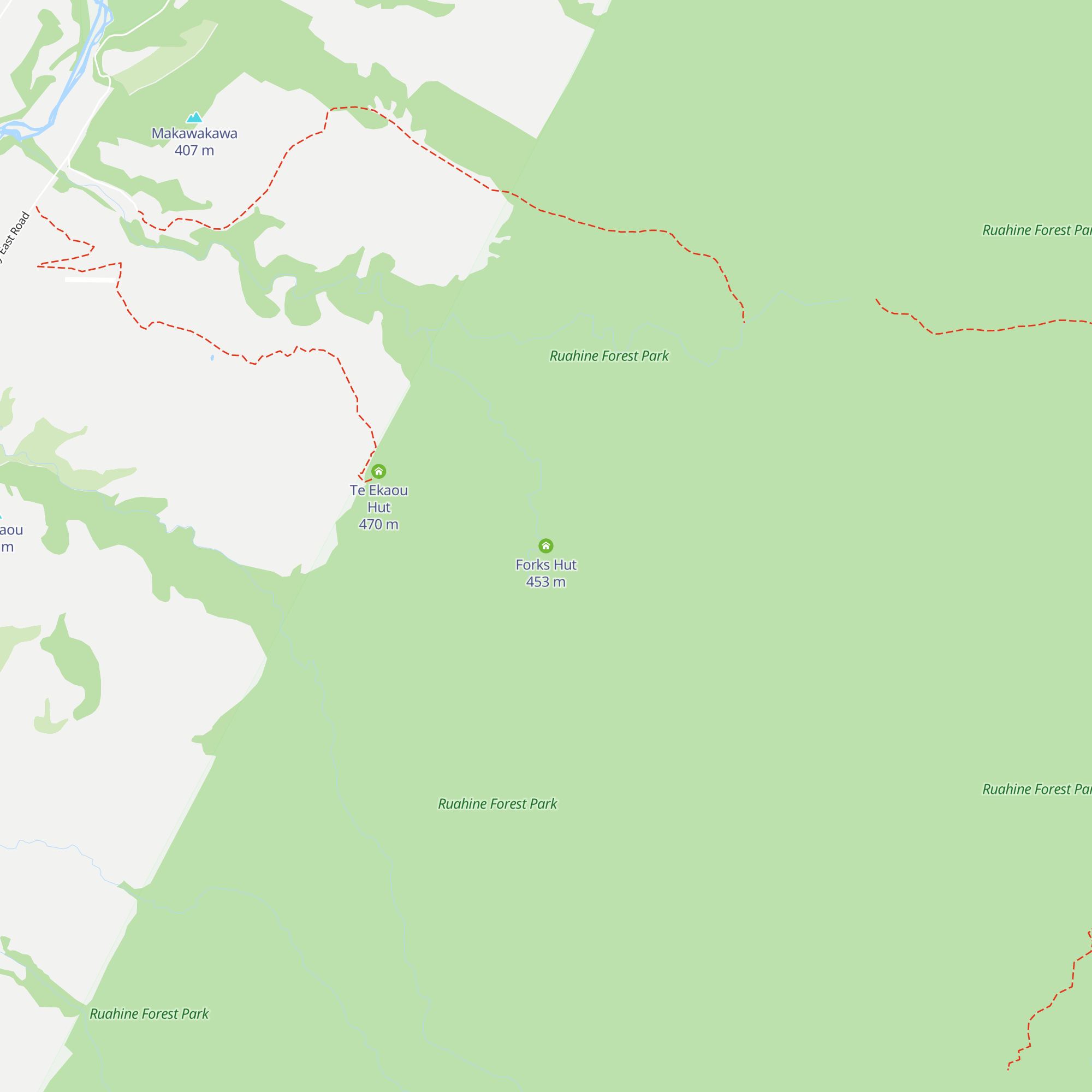 Forks Hut map