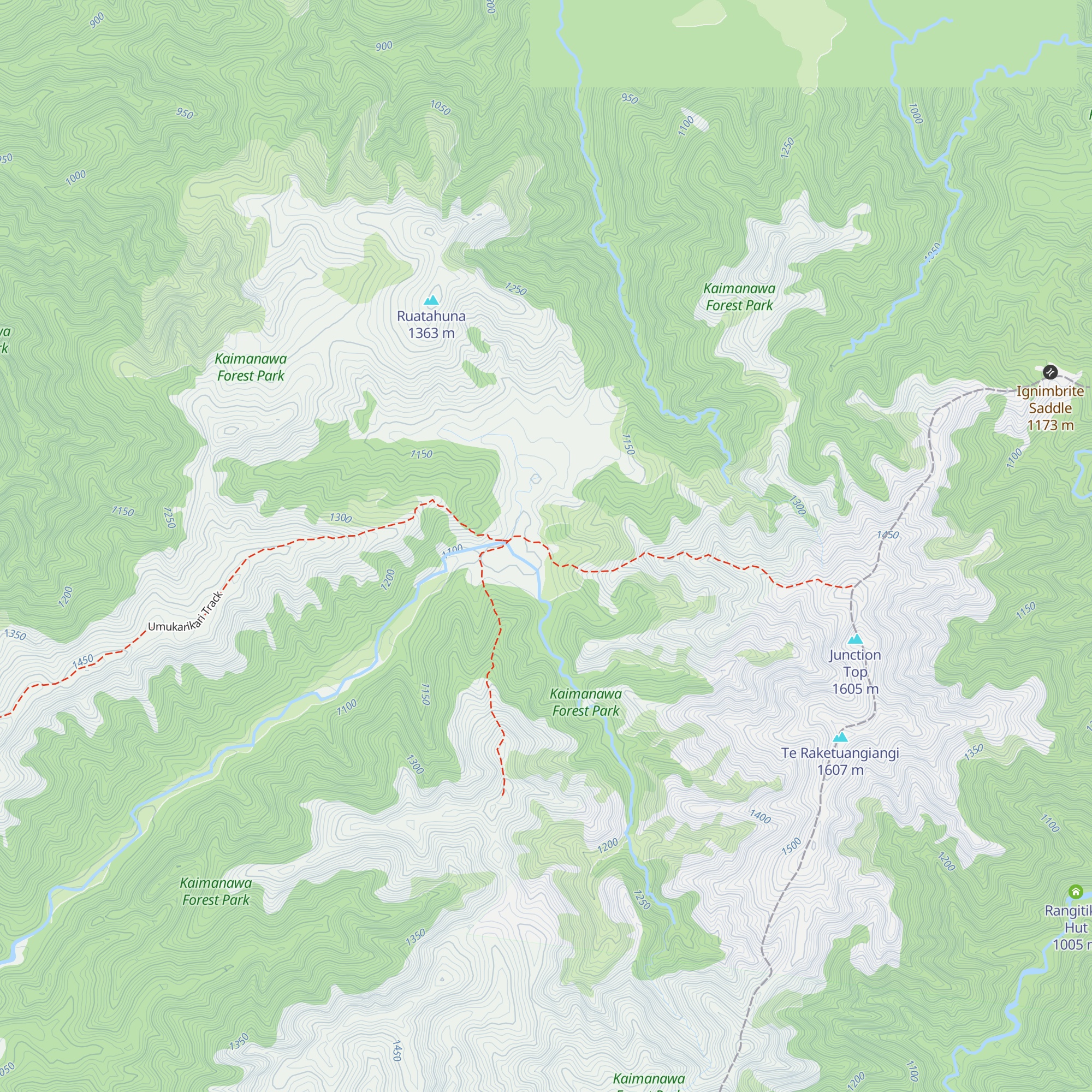 Waipakihi Hut map