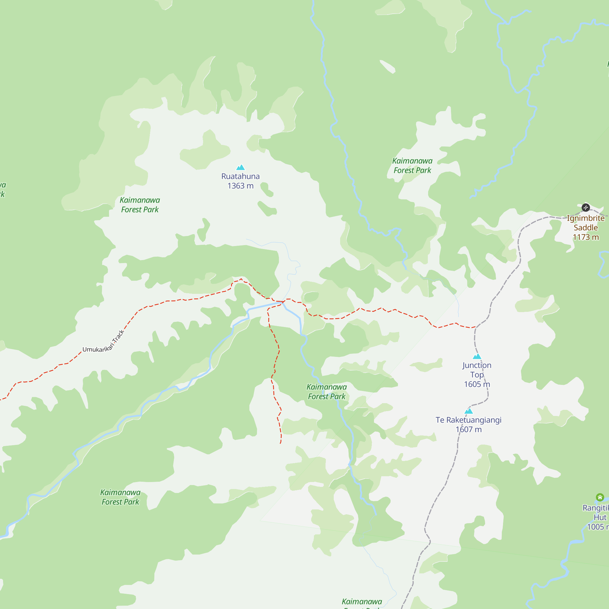 Waipakihi Hut map