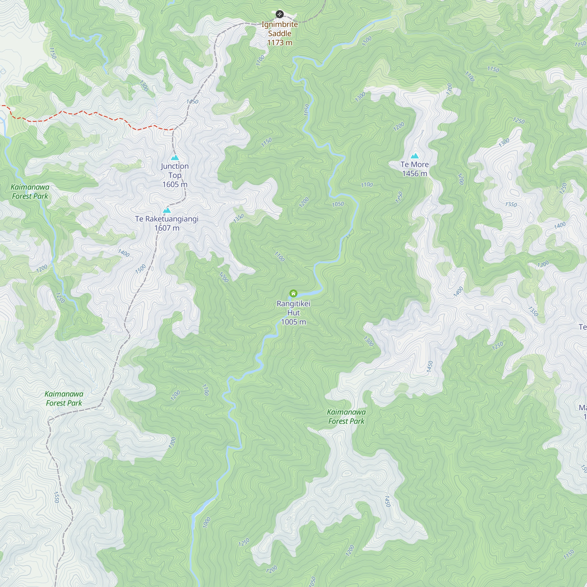 Rangitikei Hut map