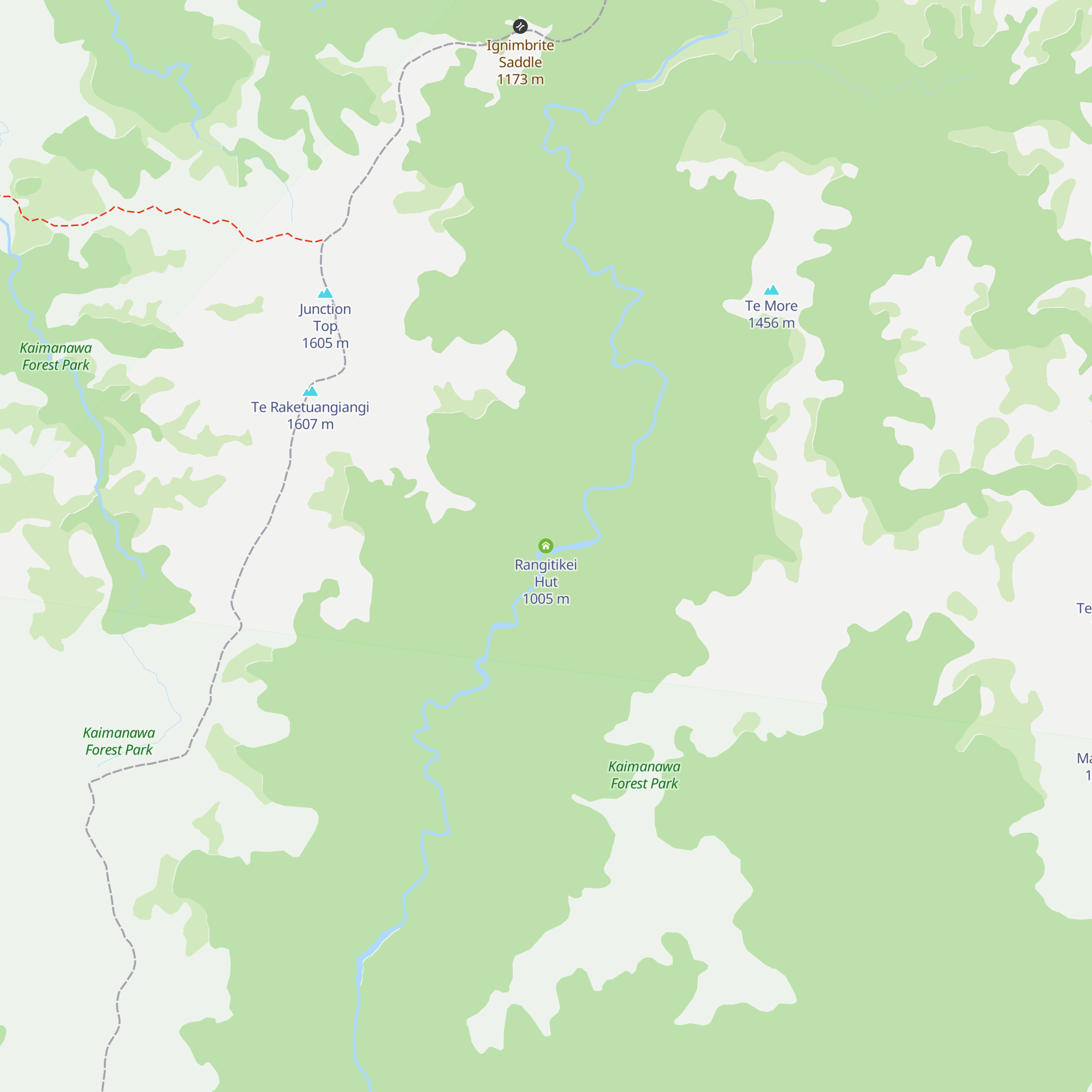 Rangitikei Hut map