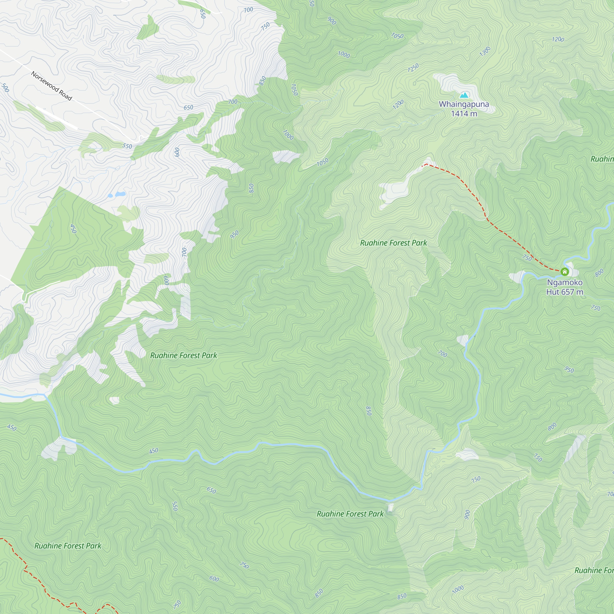 Piripiri Hut map