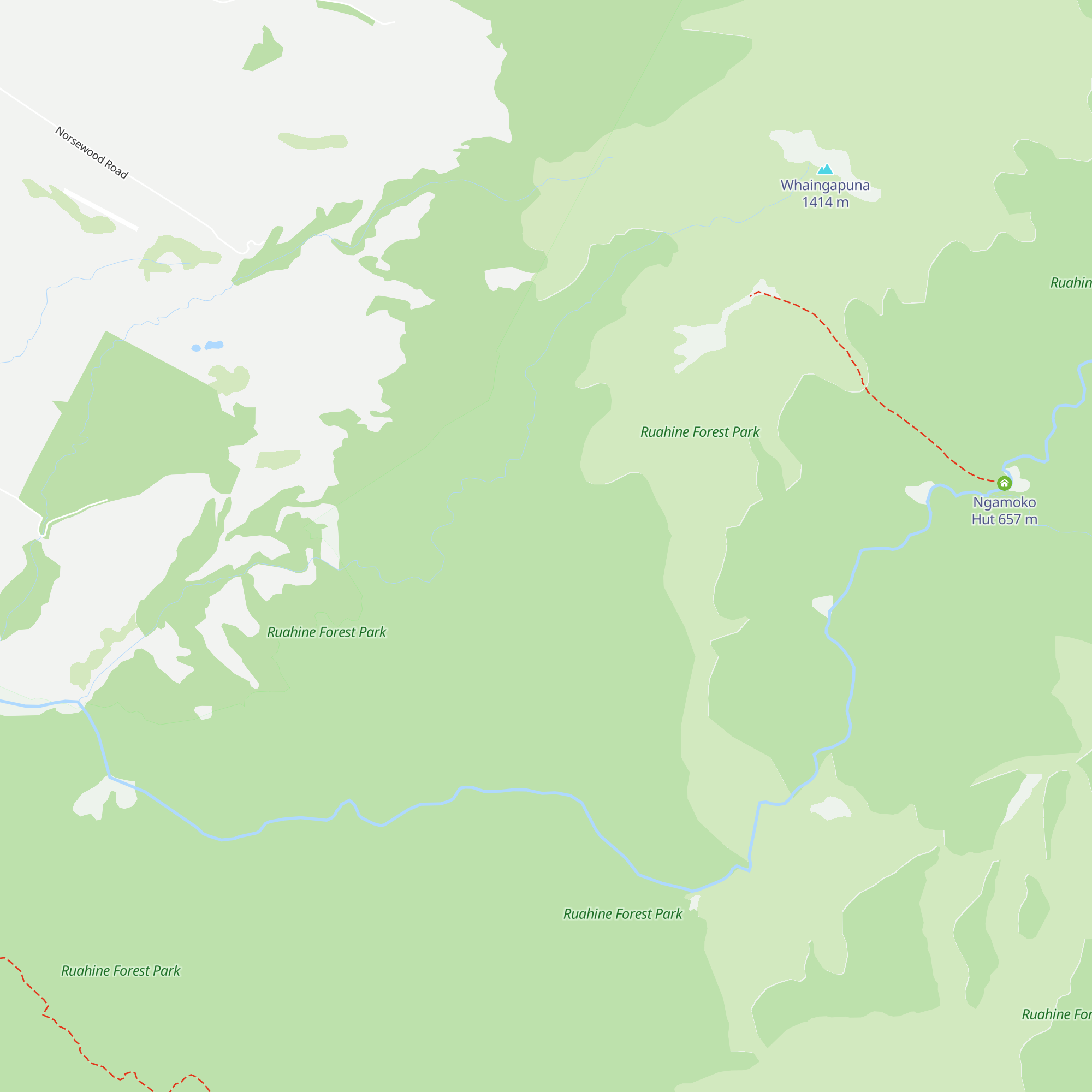 Piripiri Hut map