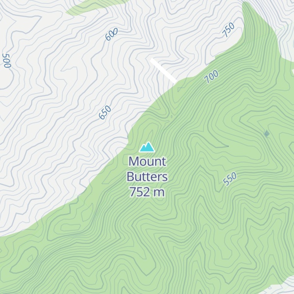 Map of Mount Butters