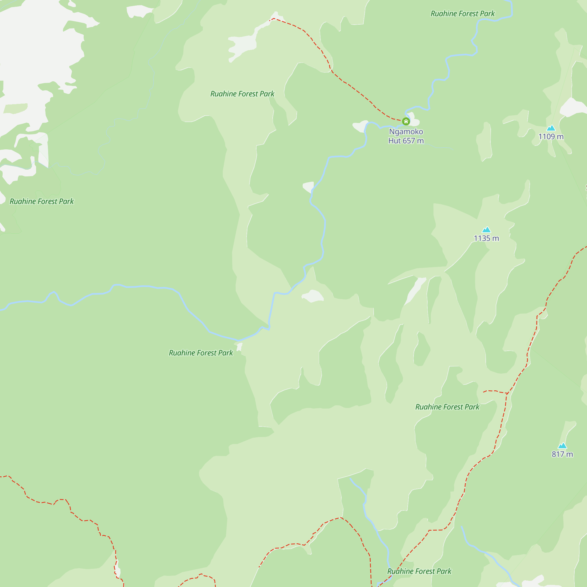 Mid Pohangina Hut map