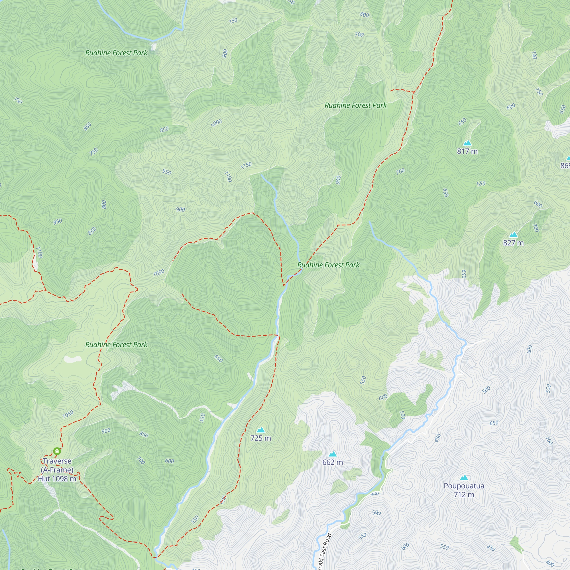 Stanfield Hut map