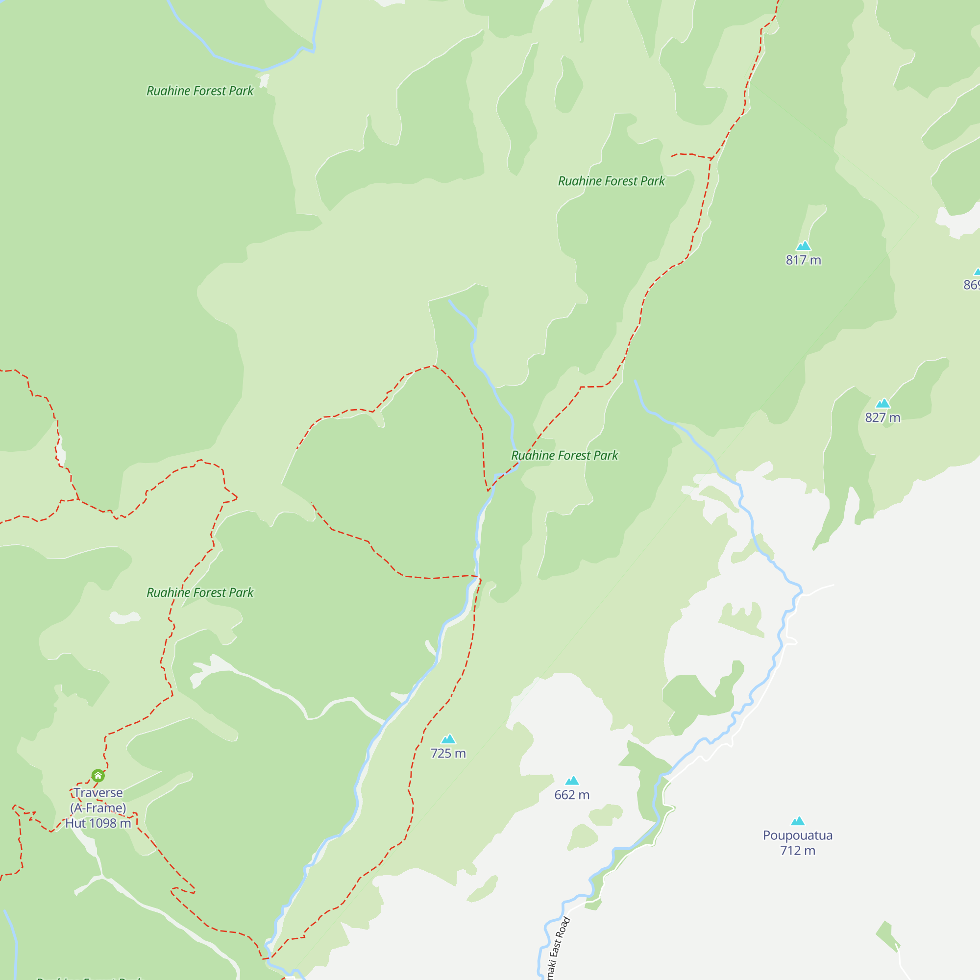 Stanfield Hut map
