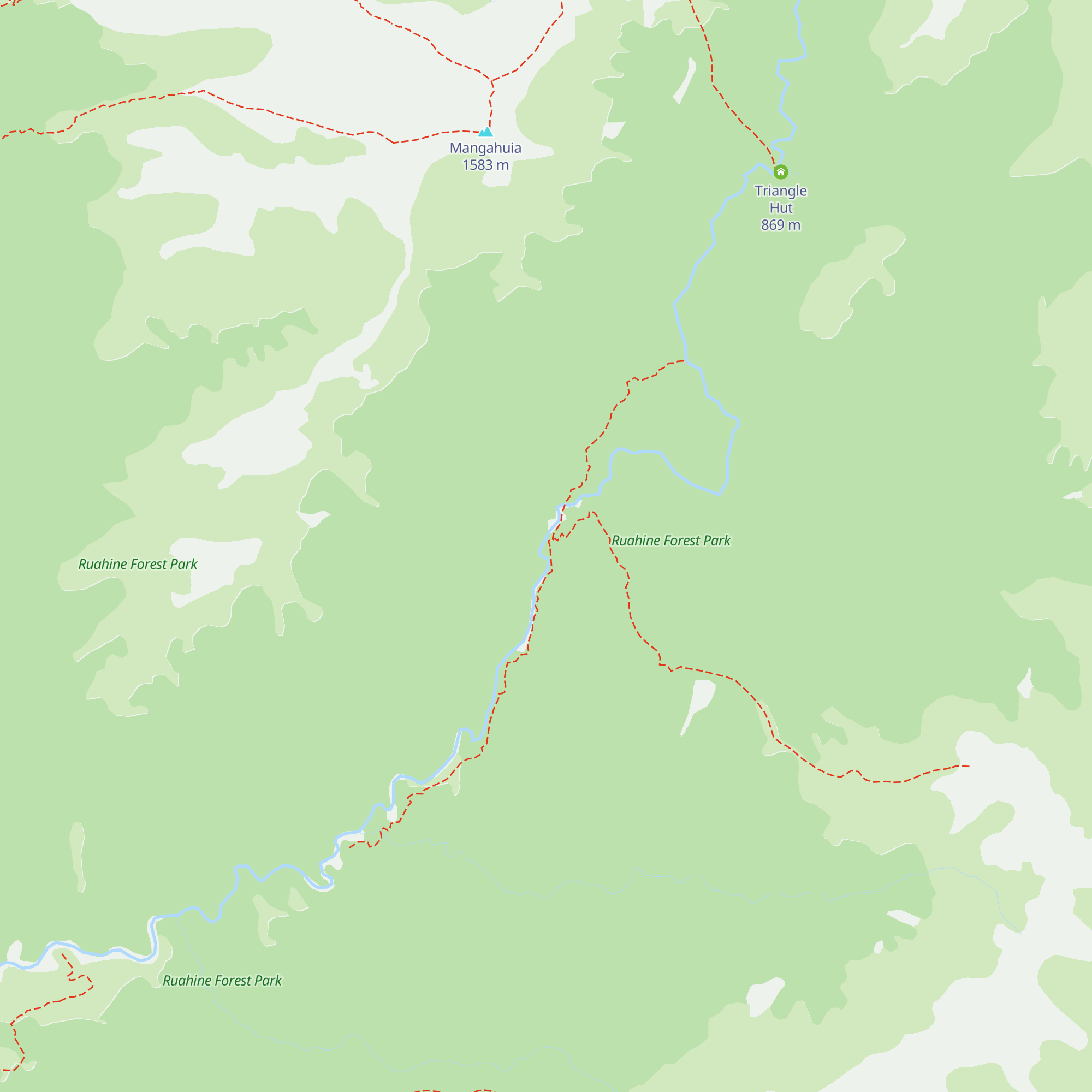 Iron Gate Hut map