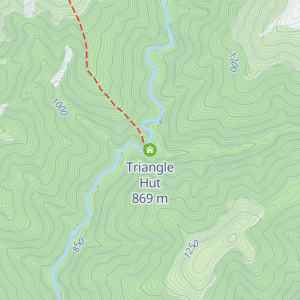 Map of Triangle Hut