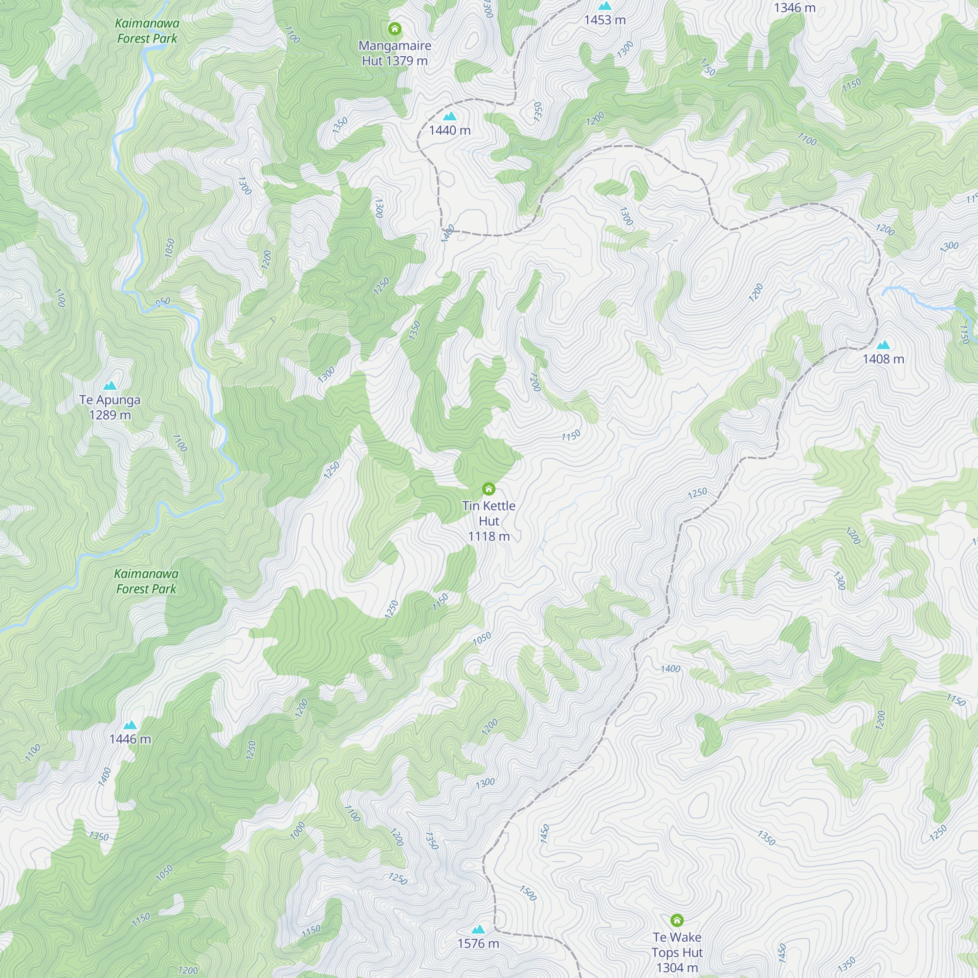 Tin Kettle Hut map