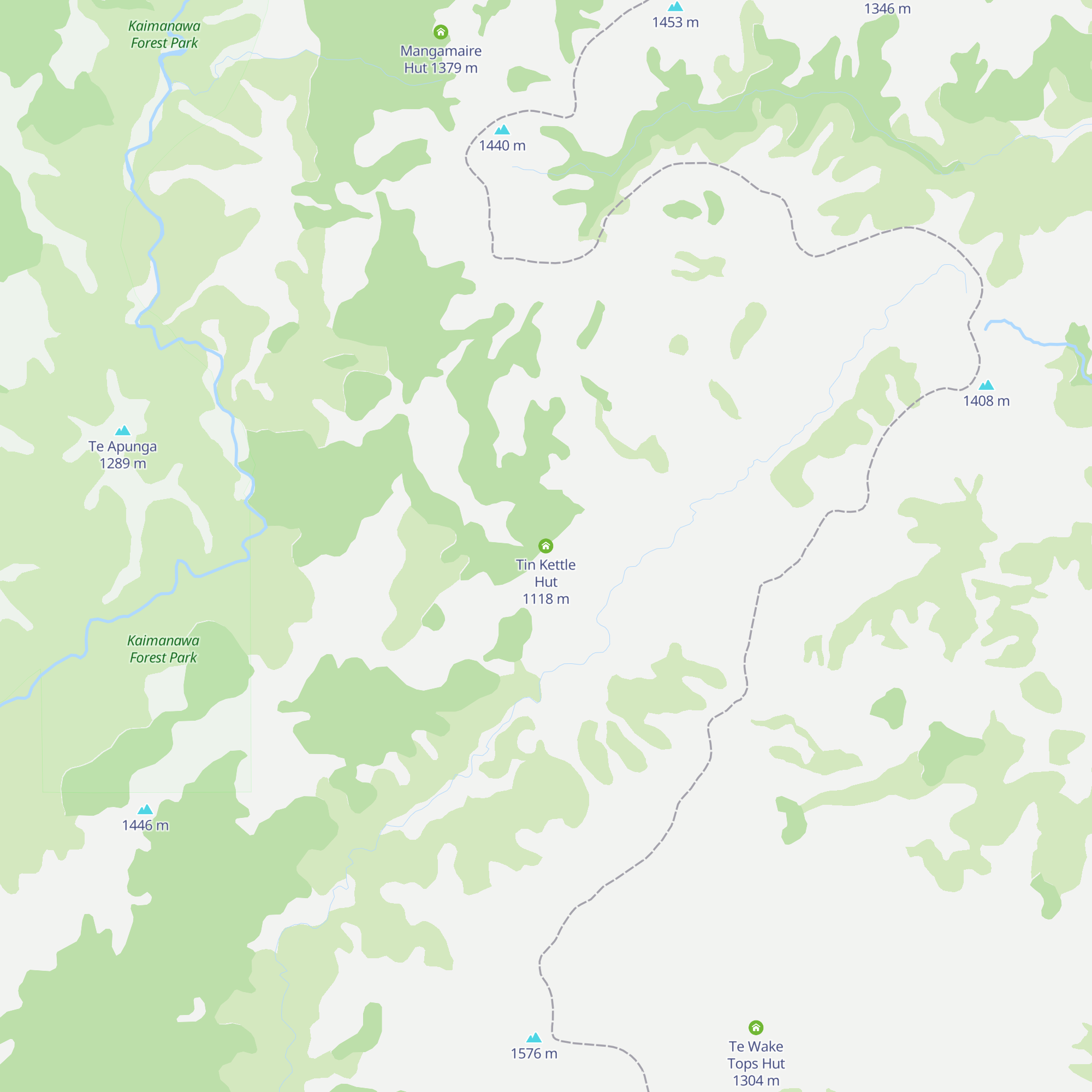 Tin Kettle Hut map