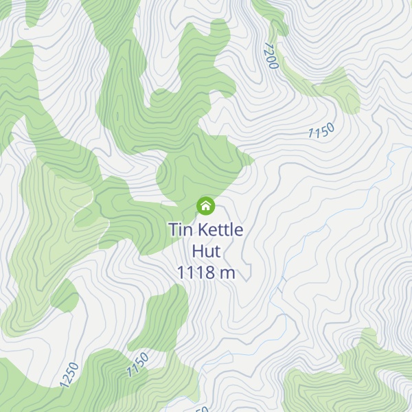 Map of Tin Kettle Hut