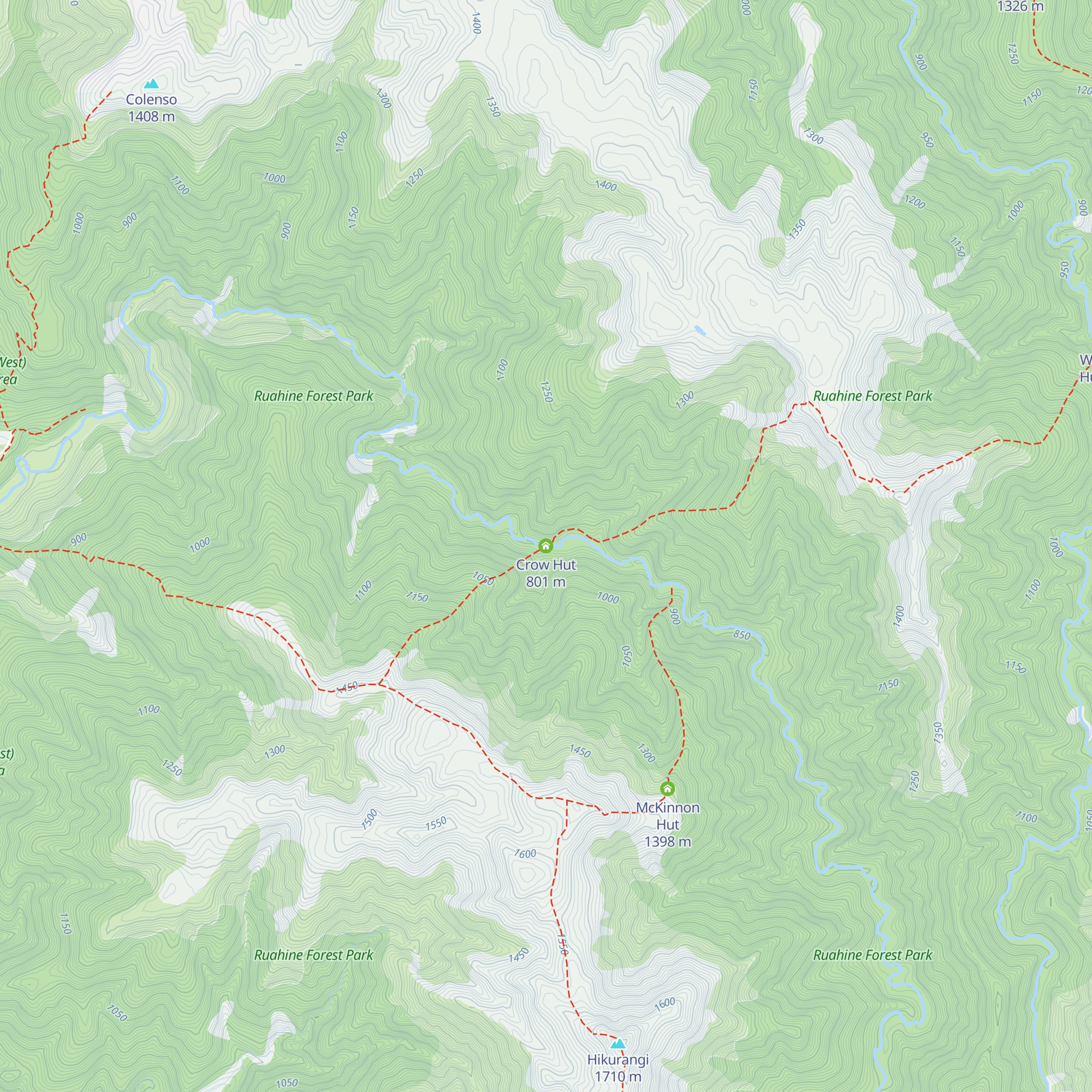Crow Hut map