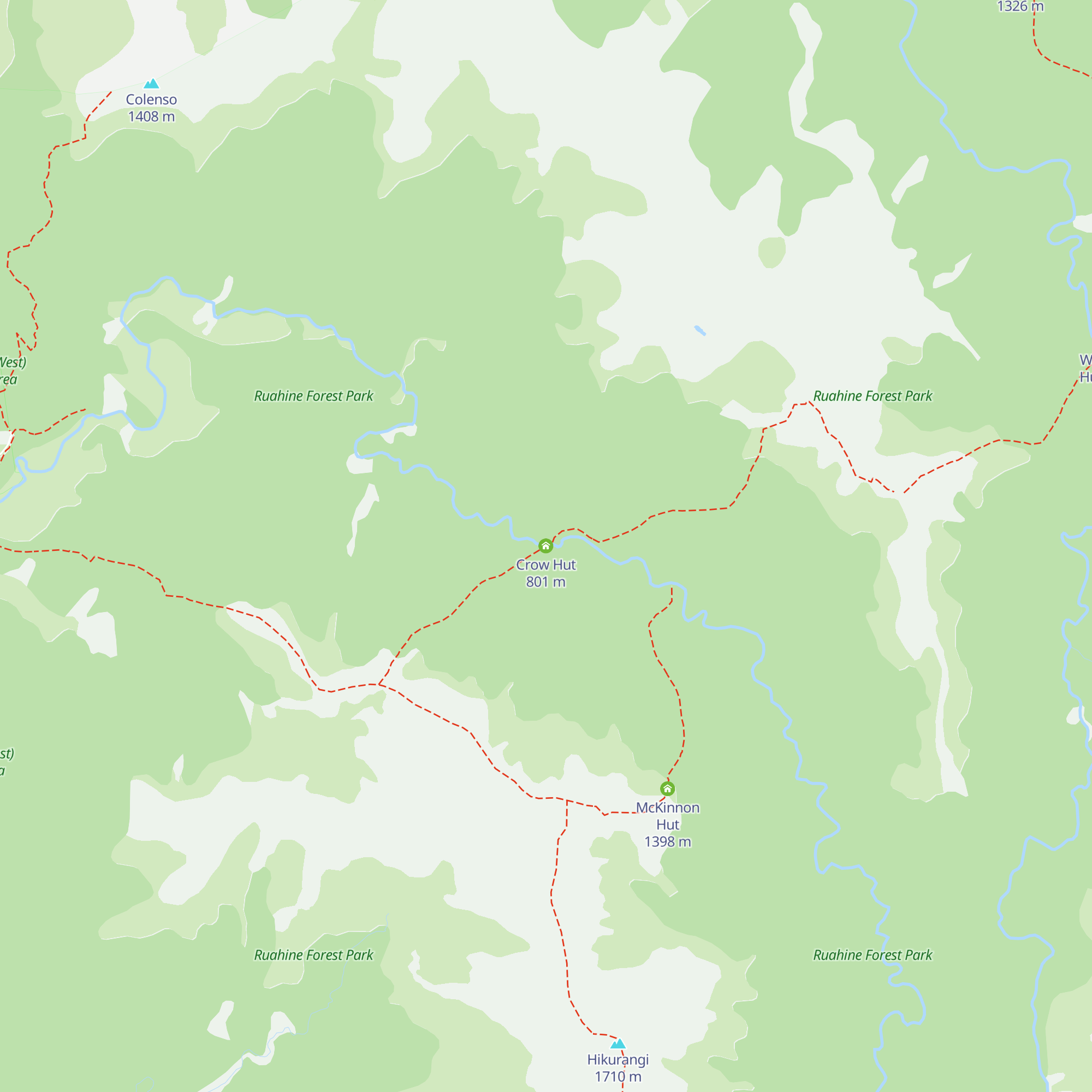 Crow Hut map