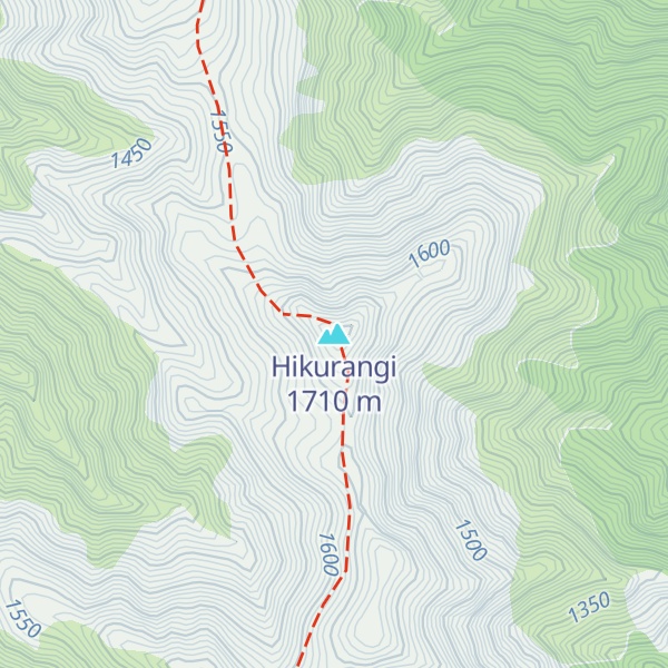 Map of Hikurangi