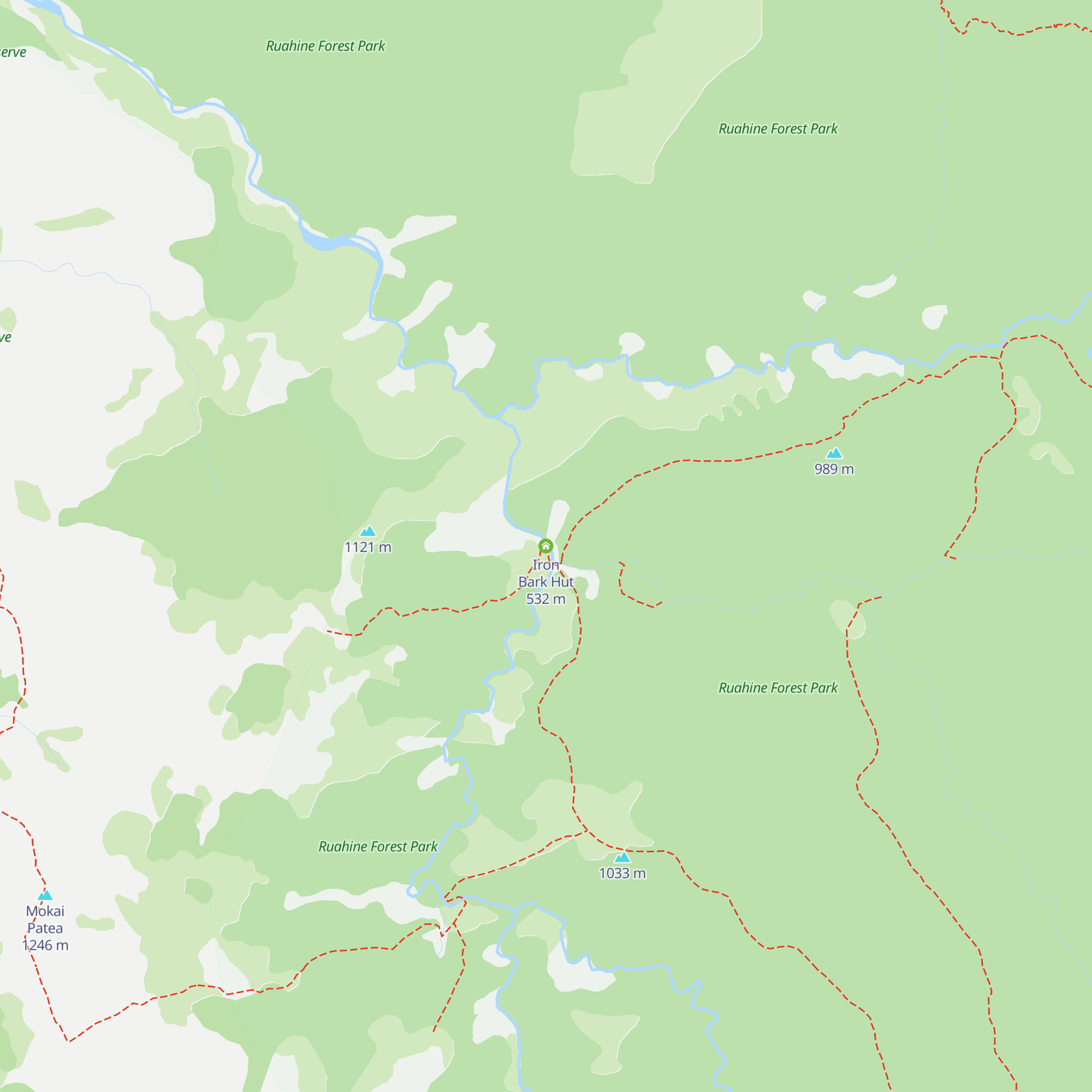 Iron Bark Hut map