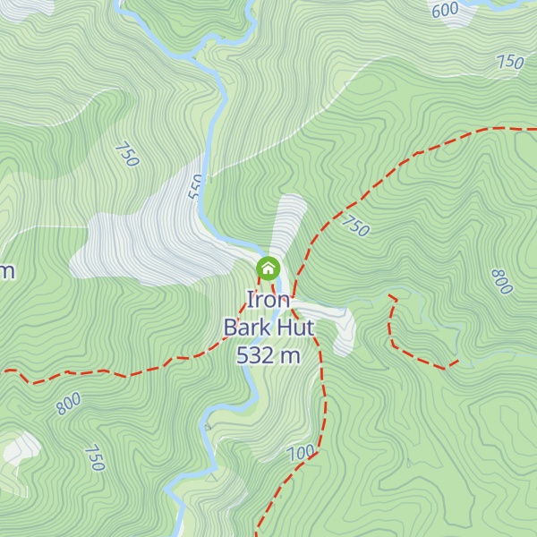 Map of Iron Bark Hut