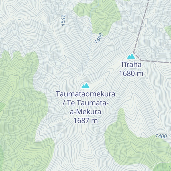 Map of Taumataomekura / Te Taumata-a-Mekura