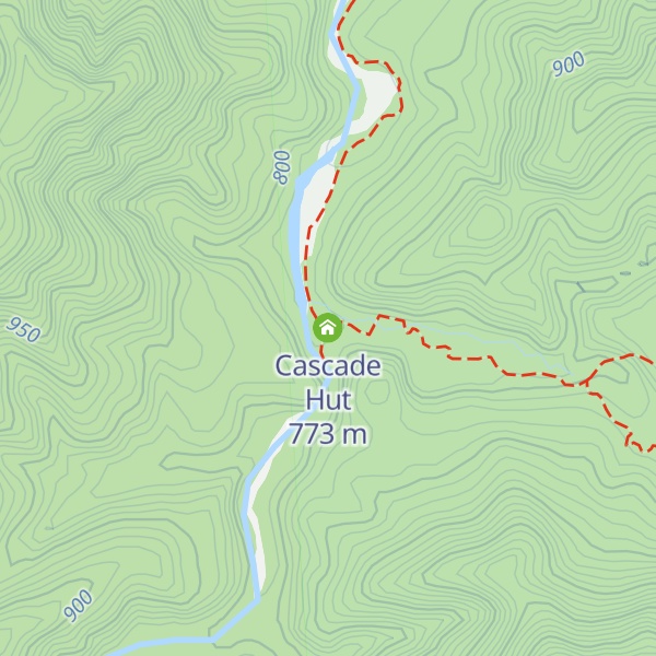 Map of Cascade Hut