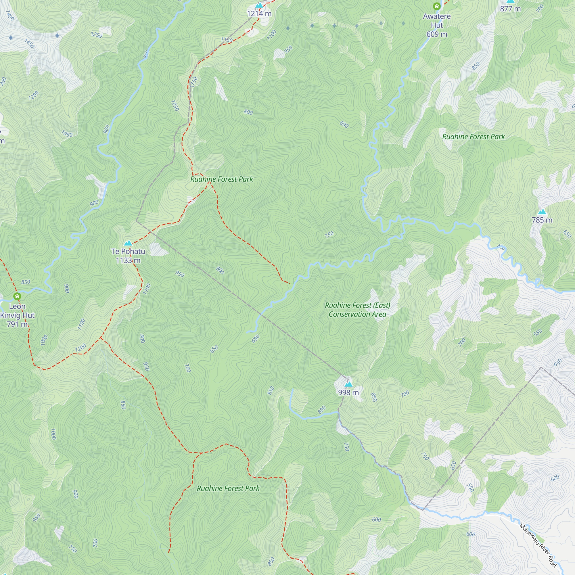 Makaretu Hut map