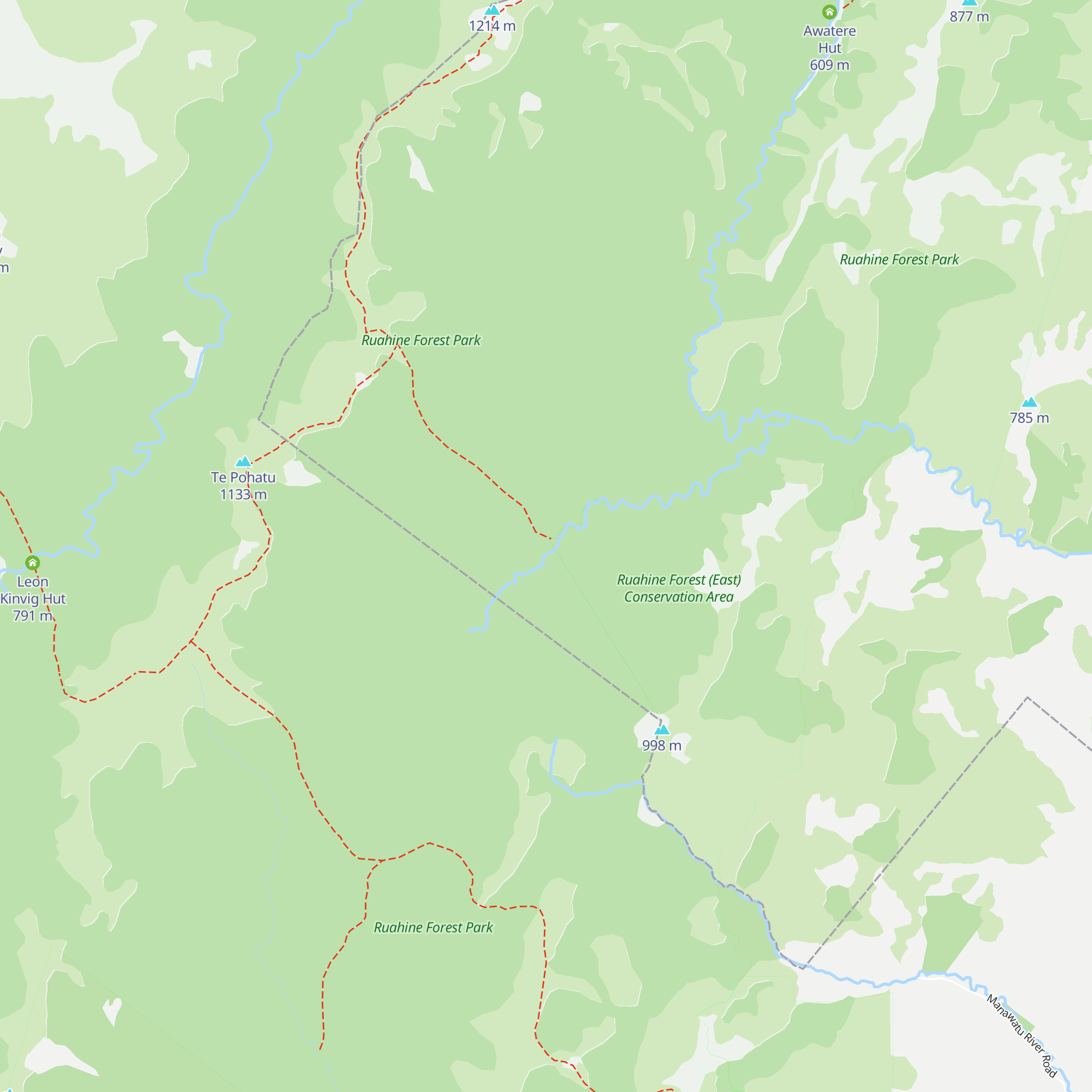 Makaretu Hut map