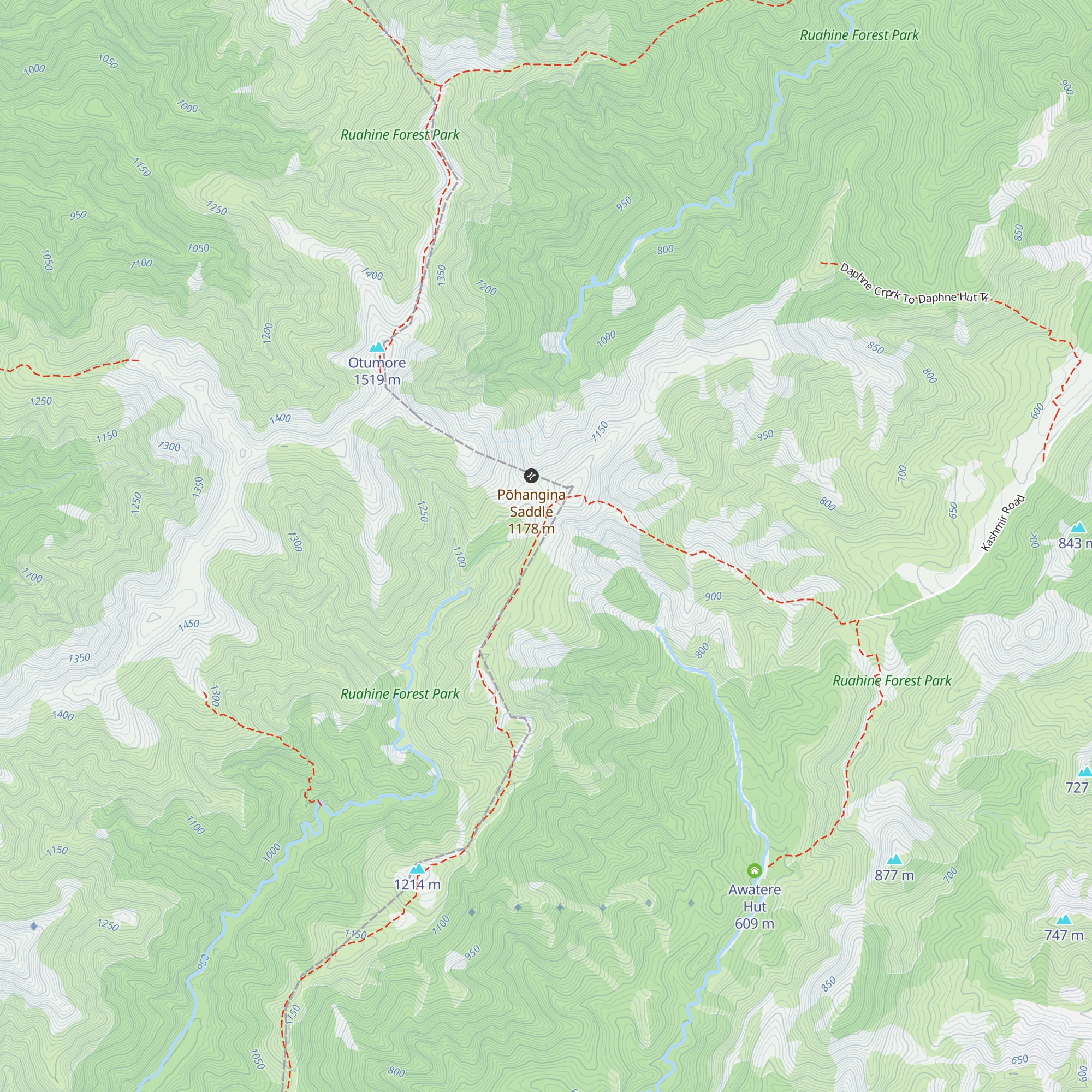 Longview Hut map