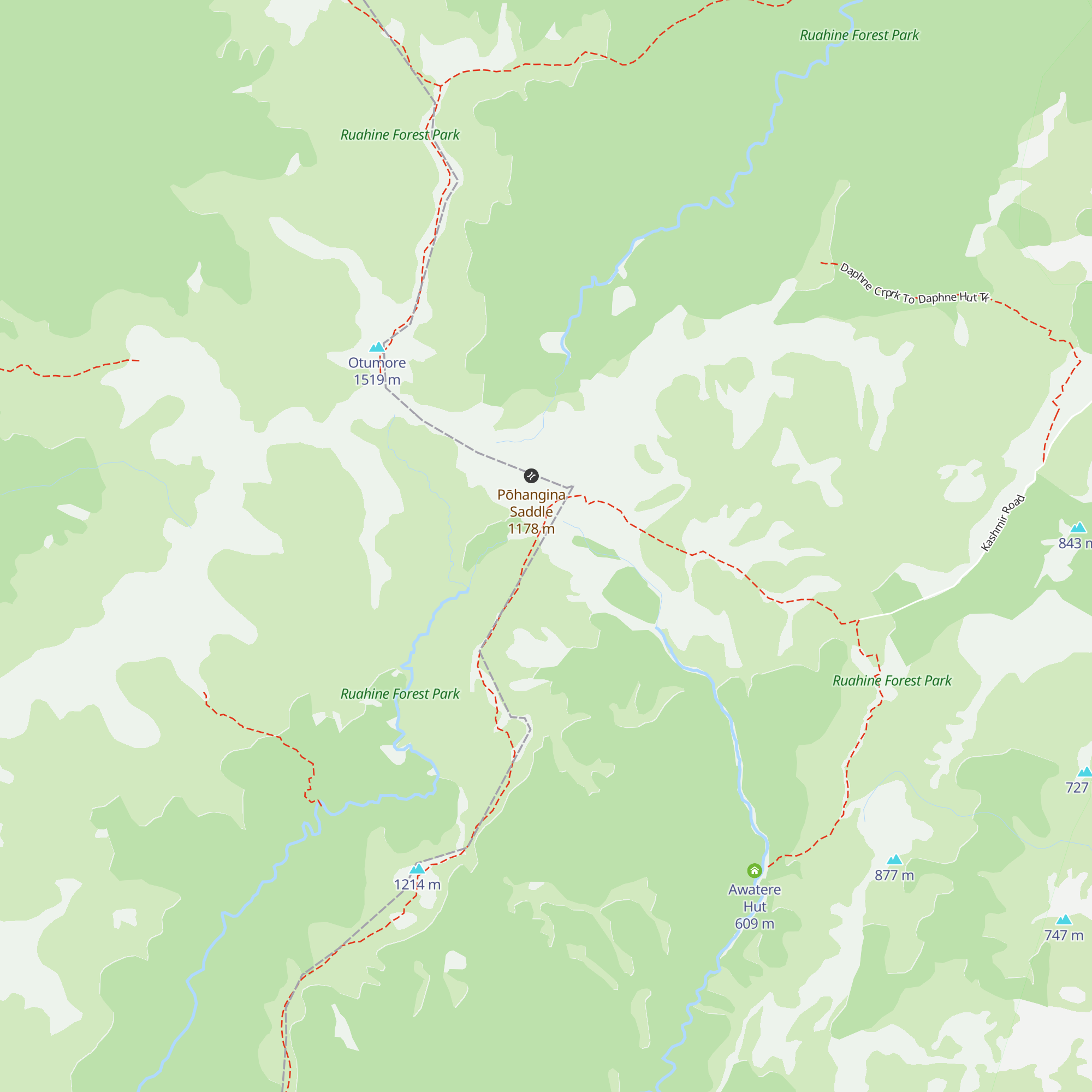 Longview Hut map