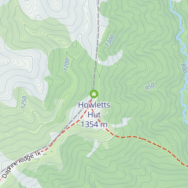 Map of Howletts Hut