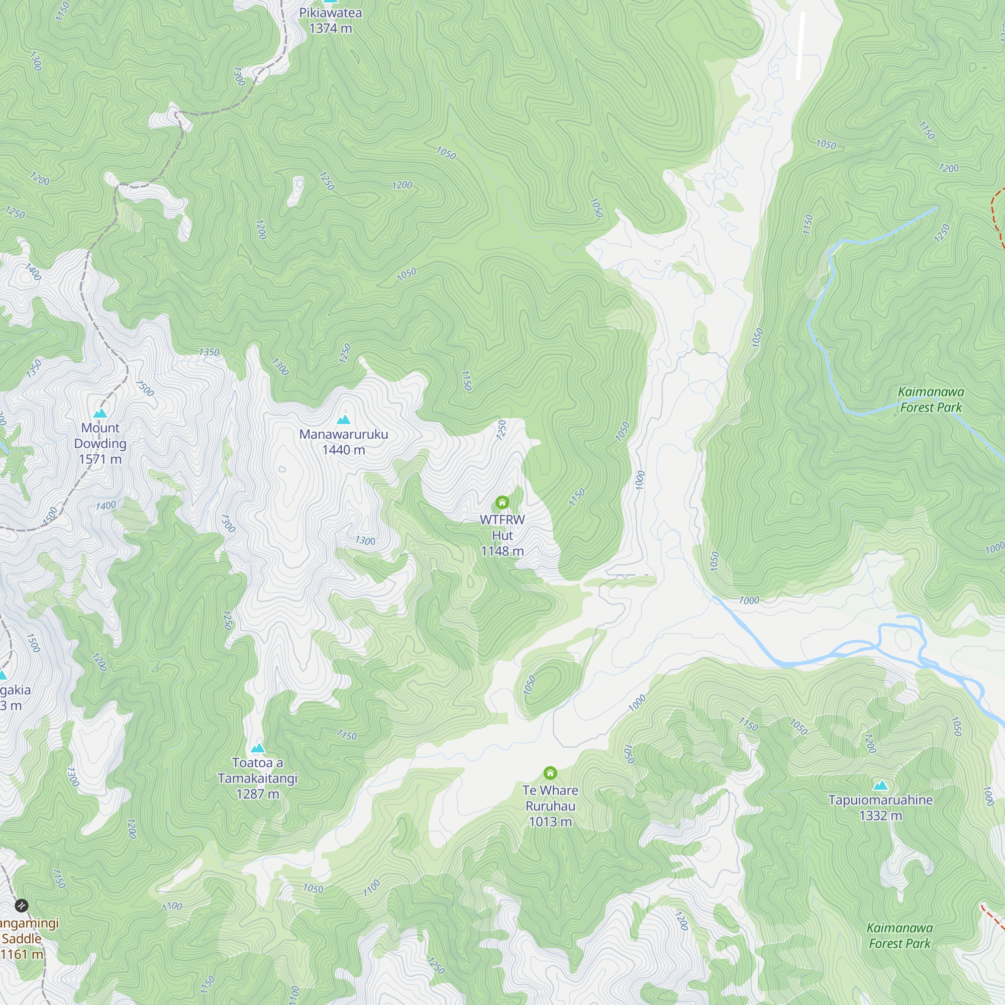 WTFRW Hut map