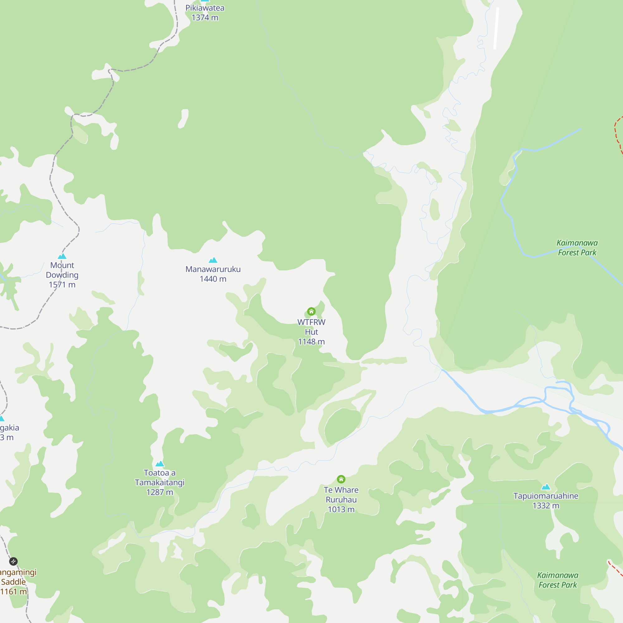 WTFRW Hut map