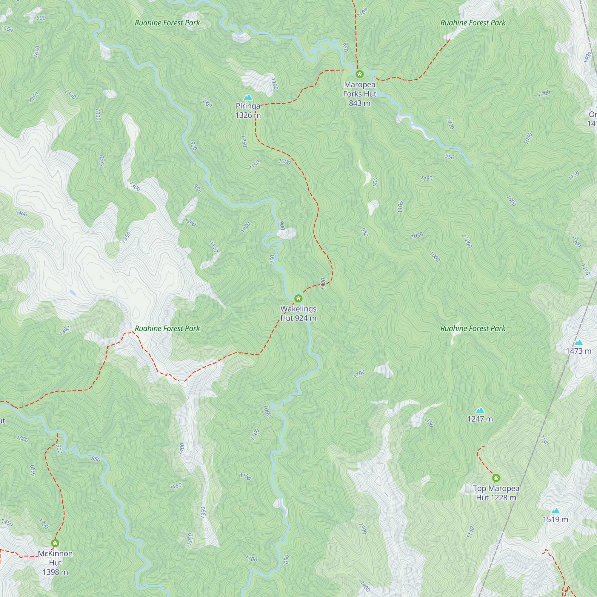 Wakelings Hut map