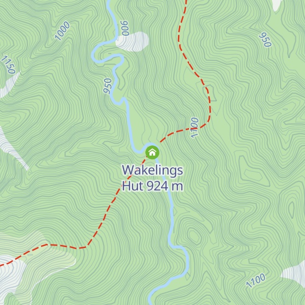 Map of Wakelings Hut