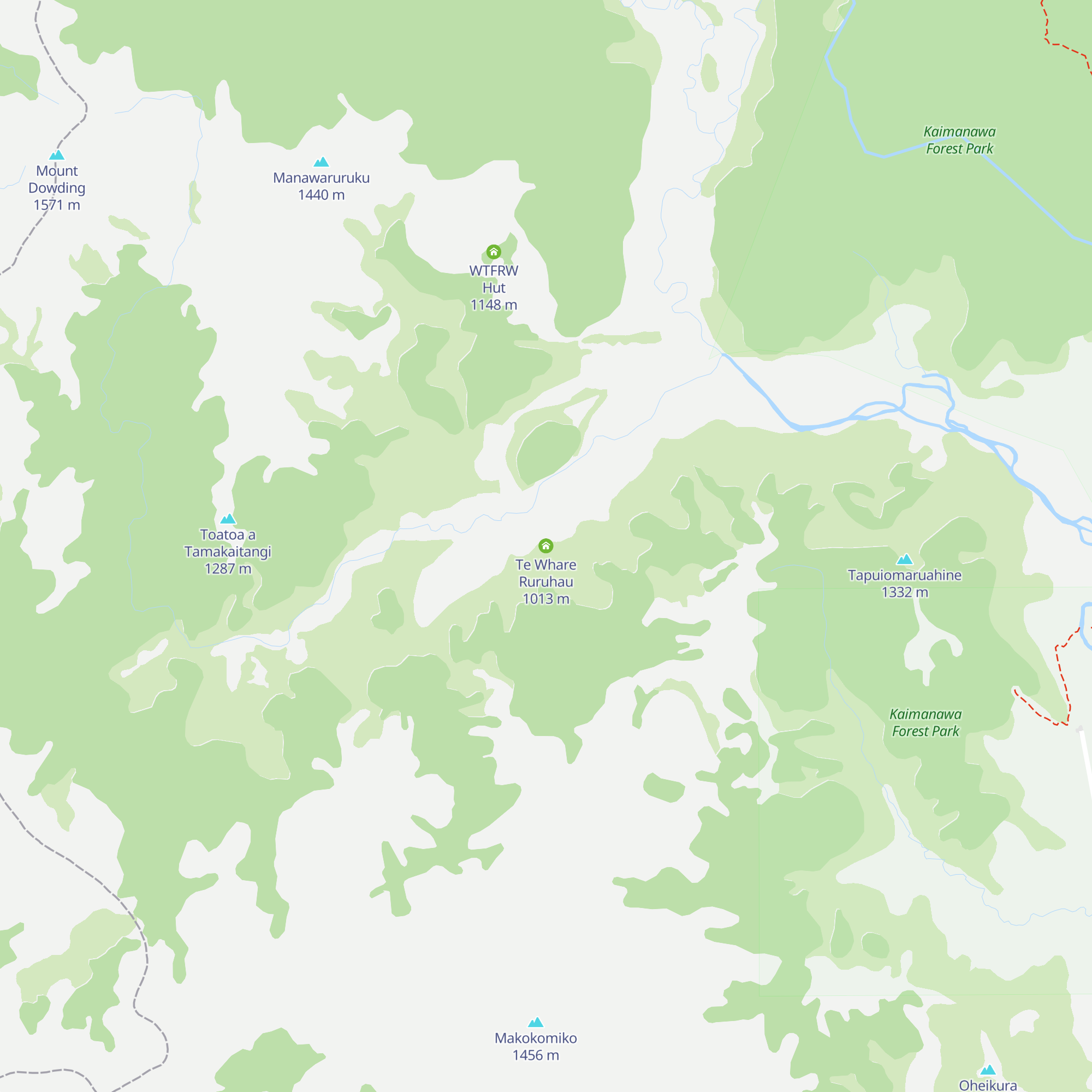 Te Whare Ruruhau map