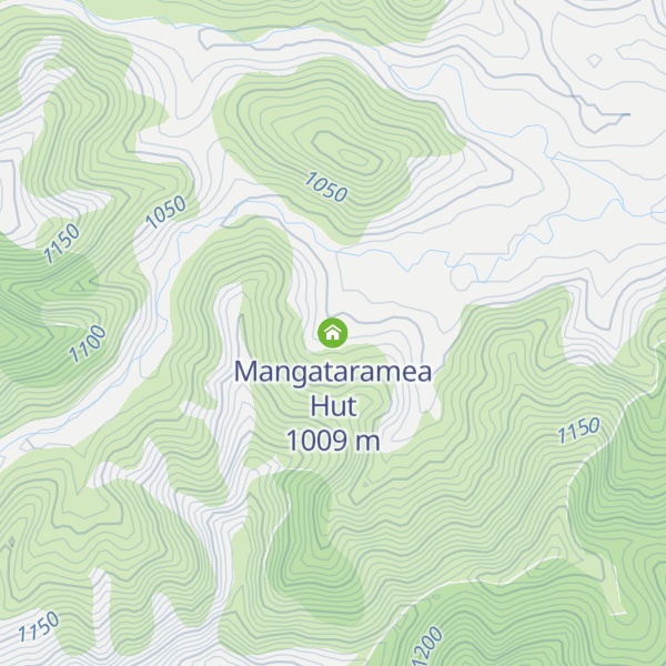 Map of Mangataramea Hut