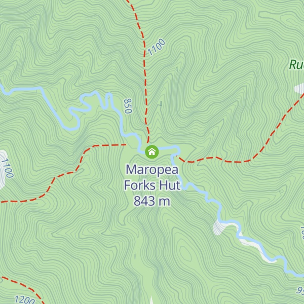 Map of Maropea Forks Hut