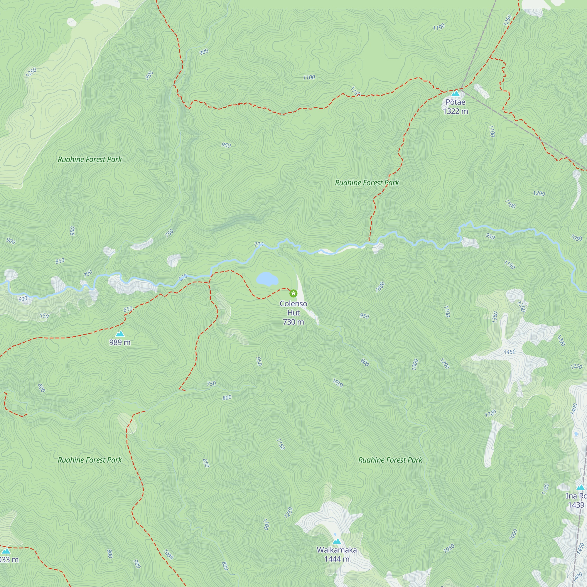 Colenso Hut map