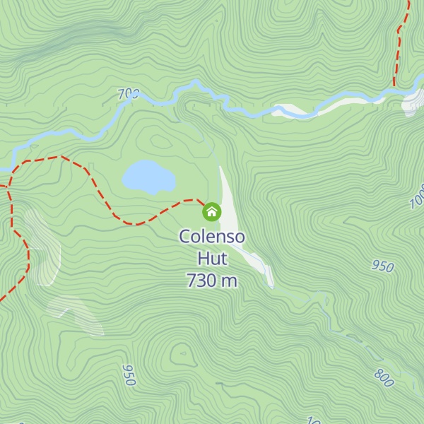 Map of Colenso Hut