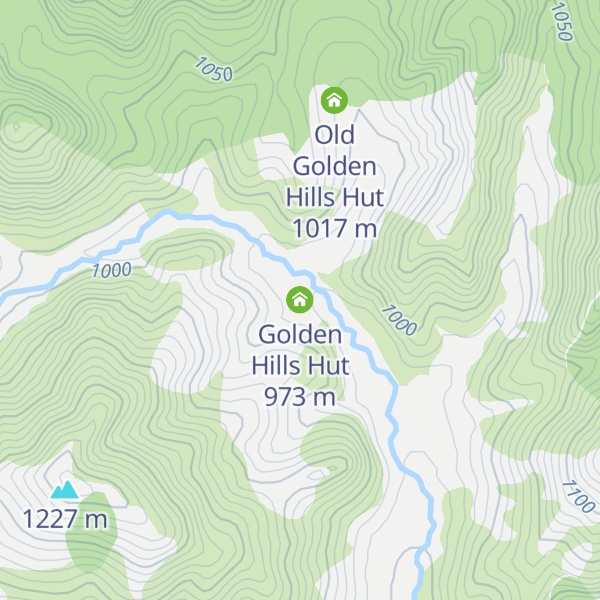 Map of Golden Hills Hut