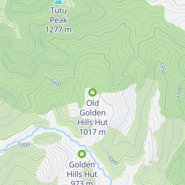 Map of Old Golden Hills Hut