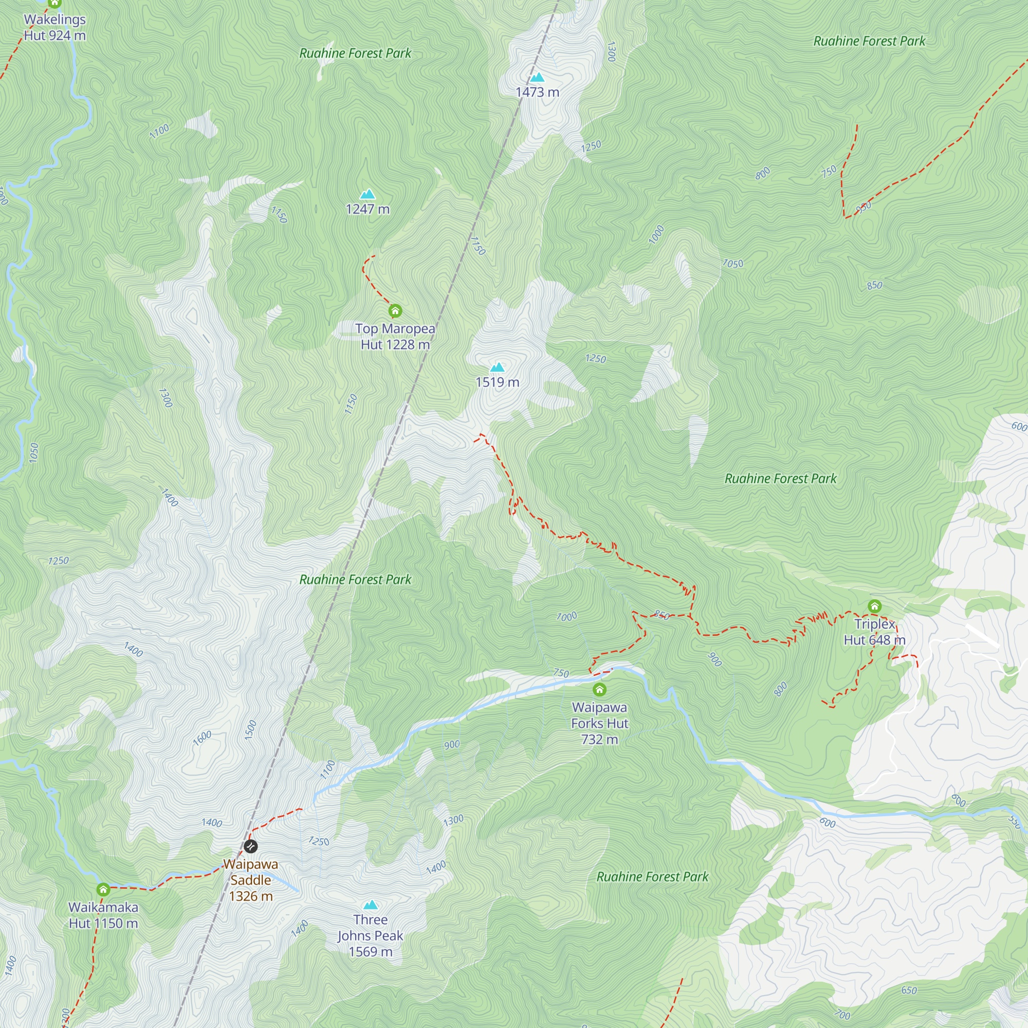 Sunrise Hut map