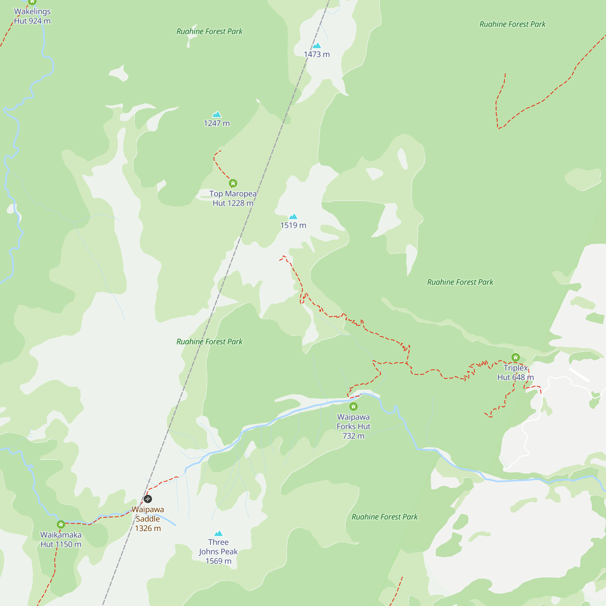 Sunrise Hut map