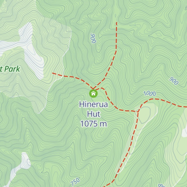 Map of Hinerua Hut