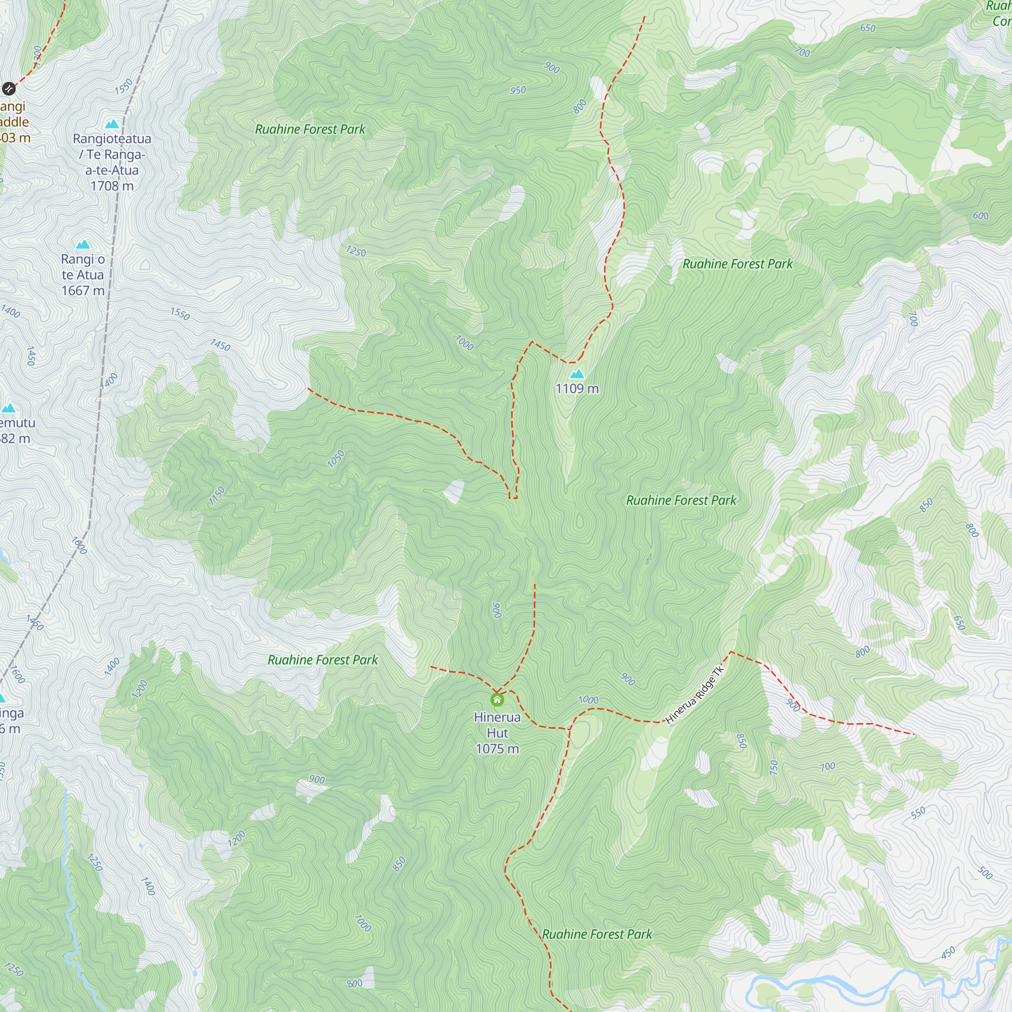 Smiths Stream Hut map